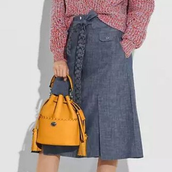 Coach Lora Bucket Bag Drawstring Purse - Picture 11 of 12